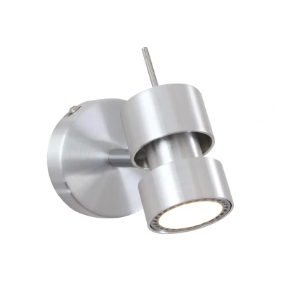 Image of Natasha Single Spotlight Steel Brushed