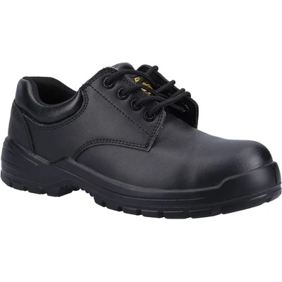 Image of Amblers Safety Unisex Gibson Metal Free Black Shoe Size 9 UK