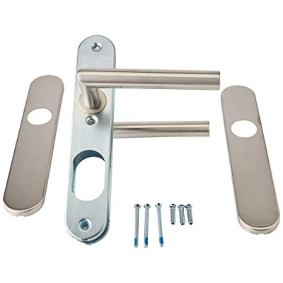 Image of Bricard Tempo Disco 666470 Set of Stainless Steel Handles on Plate, 666469