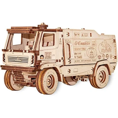 Image of EWA Eco Wood Art MAZ 5309RR Three dimensional mechanical wooden Puzzle for adults and children Assembly without glue 278 pieces.