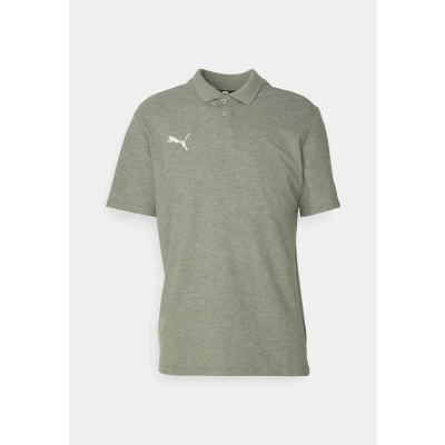 Image of Puma Teamgoal Casuals Polo shirt, Men&#039;s, Size: XXL, Medium gray heather/white