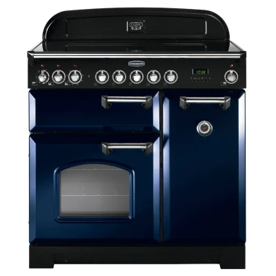 Image of Rangemaster CDL90ECRB/C 90cm Classic Deluxe Electric Ceramic Regal Blue Range Cooker