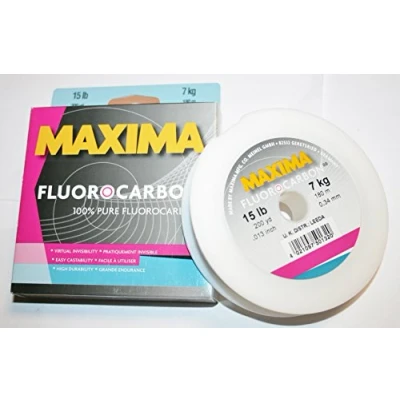 Image of Maxima 1 SHT FLUOROCARBON 15LB One Shot, Clear, 25m