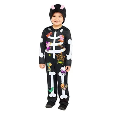 Image of amscan (PKT) (9907583) Peppa Skeleton (2 3 yrs)