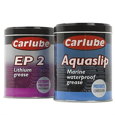 Image of Carlube 2 Pack Aquaslip Marine Waterproof Grease EP2 Lithium Set 500g
