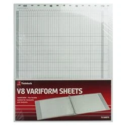 Image of Rexel Variform V8 10 Column Cash Refill (75 Pack)