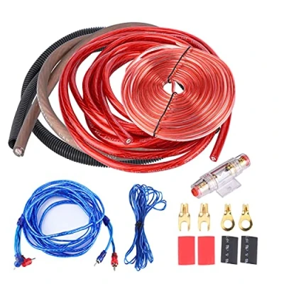 Image of 4 Guage 2800W Amplifier Wire Cable Installation Wiring Kit Car Audio Subwoofer Speaker Fuse Suit