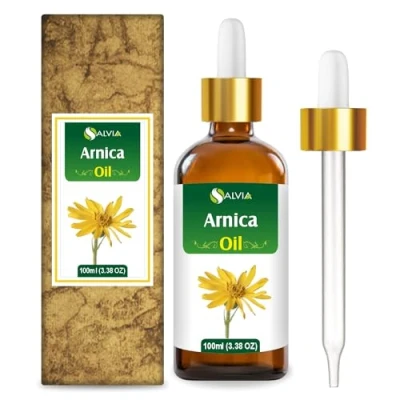 Image of Arnica Essential Oil (Arnica Montana) by Salvia 100% Pure &amp; Natural Undiluted Uncut Cold Pressed Aromatherapy Premium Therapeutic Grade 100 ML with Dropper