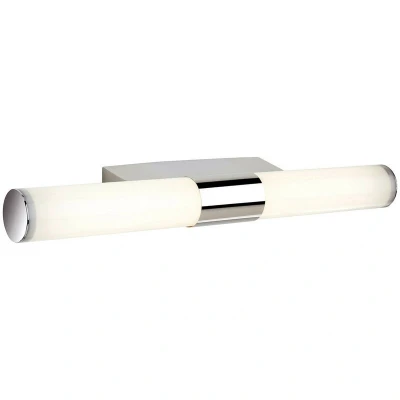 Image of Vega LED Bathroom Indoor Wall Light Chrome, Polycarbonate Diffuser IP44