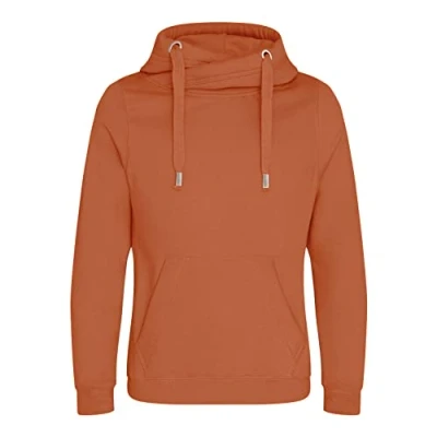 Image of AWDis Just Hoods Cross Neck Hoodie Unisex Ginger Biscuit L