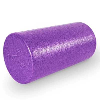 Image of ProsourceFit High Density Foam Rollers 12 inches Long, Firm Full Body Athletic Massager for Back Stretching, Yoga, Pilates, Post Workout Trigger Point Release, Purple