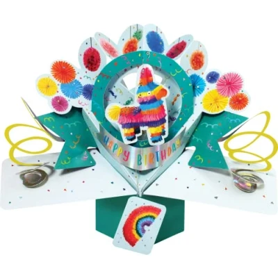 Image of Happy Birthday Pinata Pop Up Greeting Card Second Nature 3D Cards