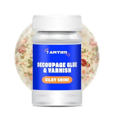 Image of 7 Artists Decoupage Glue 100 ml Silky Shine Water Based and Varnish Sealer