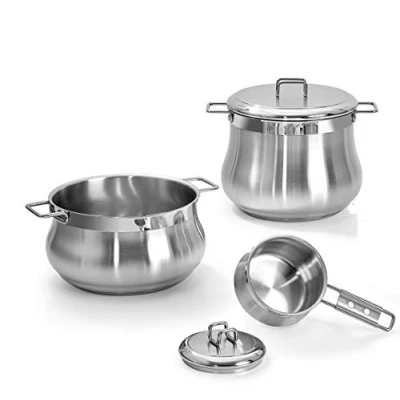 Image of Barazzoni 18/10 Stainless Steel Battery, Alloy Steel, 5 Pieces