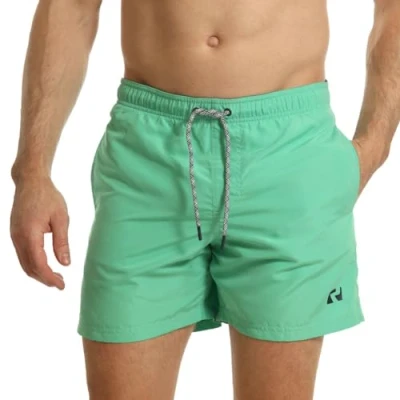 Image of RIPT Men&#039;s Performance Essentials Quick Dry UV 50 Sun Protection Swim Shorts Trunks, Aqua, XXL