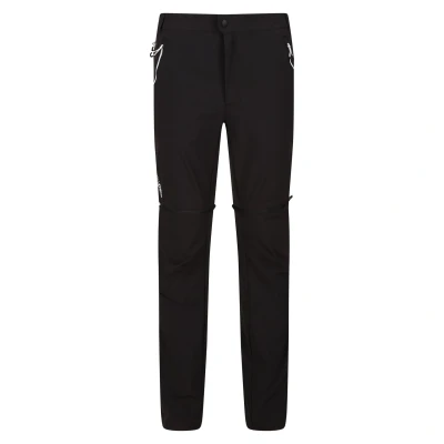 Image of Regatta Mens Mountain Zip Off Trousers (Black/Ash) Size 40 Regular