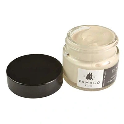 Image of Famaco Leather Repair &amp; Dye Cream Self Seal Colourant for Quick and Easy Suitable Sofas, Car Seat, Shoes, Handbag, more (Champagne)