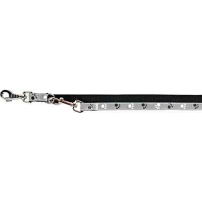 Image of SaferLife Silver Reflect adjustable leash, M L: 2.00 m/20 mm, black/silver grey