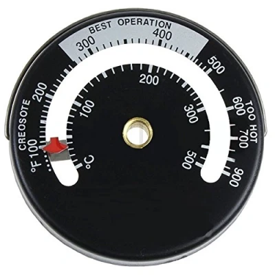 Image of Fire Stove Pipe Magnetic Thermometer Gauge