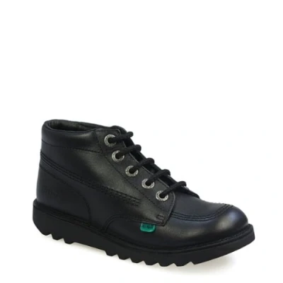 Image of Kickers Men&#039;s Kick Hi Classic Ankle Boots Extra Comfortable Added Durability Premium Quality, Black, 10 UK