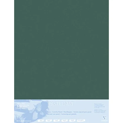 Image of Clairefontaine Ref 396009C Pastelmat Mounted Board (5 Sheets) 1800 Microns 70 x 100cm Anthracite Colour Specially Formulated For Use With Pastels