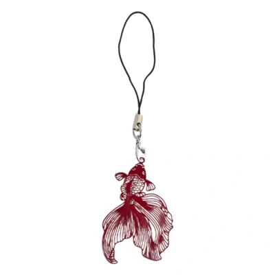 Image of JSGHGDF Fashion Hollow Small Fish Pendant Phone Straps Lanyard Pocket Keychain Strap Backpack Charm Car Keys Decoration