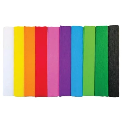 Image of Interdruk Crepe Paper Rolls 25 x 200 cm 10x Classic Colours