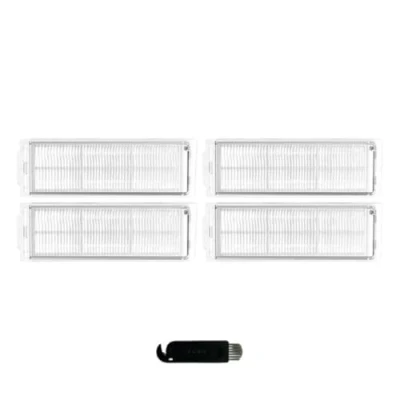 Image of Pack of 4 Vacuum cleaner filters for Xiaomi Robot Mop 2S/Mop P/Mop Pro/XMSTJQR2S/STYTJ02YM, x HEPA filters, 1 cleaning brush