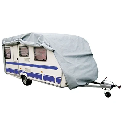 Image of Sumex CAR+ COVCV17 Side Opening Caravan Cover, 14 17 Foot Length, Grey