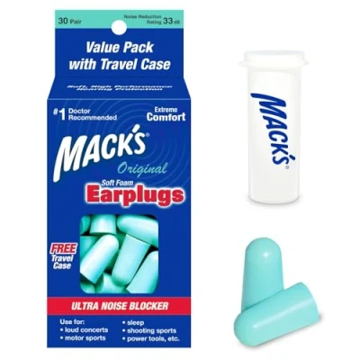 Image of Mack&#039;s Original Ear Plugs (30 Pair) Mint Green