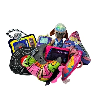 Image of Pawstrading Dog Toy Bundle Life 7 ITEMS Squeaker Crinkle Rope Plush Puppy Toys