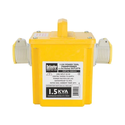 Image of Defender 1.5kVA Transformer 16A 110V