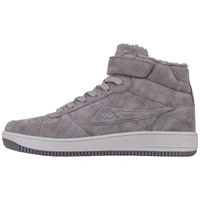 Image of Kappa BASH MID Fur Unisex Road Running Shoe, 1614 Grey/L`Grey, 6 UK