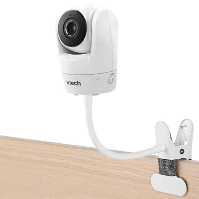 Image of iTODOS Baby Monitor Mount Clip Compatible with Vtech VM901 and VM919HD, 8inches Flexible Long Gooseneck Arm,Attach Your Camera Wherever You Like Without Any Tools