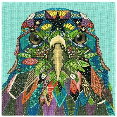 Image of Bothy Threads Cross Stitch Kit Jewelled Eagle