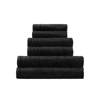 Image of Kleine Wolke &quot;Royal&quot; Towel, 30 x 50 cm, Black