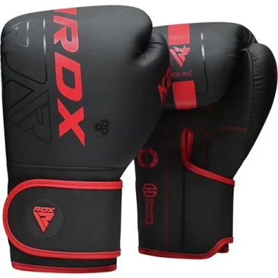 Image of RDX Boxing Gloves, Pro Training Sparring, Maya Hide Leather, Muay Thai MMA Kickboxing, Men Women Adult, Heavy Punching Bag Mitts Focus Pads Workout, Ventilated Palm, Multi Layered, 8 10 12 14 16 18 Oz