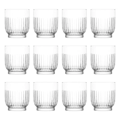 Image of LAV 12x Clear 330ml Tokyo Whisky Glasses Glass Water Wine Whiskey Gin Juice Cocktail Drinking Glassware Cup Set