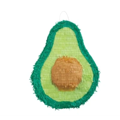 Image of Green Avocado 3D Pinata (38cm x 50cm) Unique Handcrafted Paper Fiesta Accessory Perfect for Birthdays, Celebrations, &amp; Fun Avo Lovers Unite 1 Pc