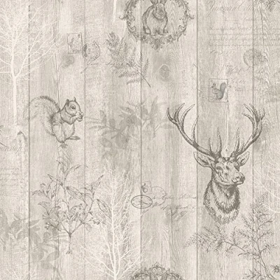 Image of Holden Decor Glasshouse paper Quality wallpaper, Vinyl smooth finish,Paper finish,Easy to hang (Beige)