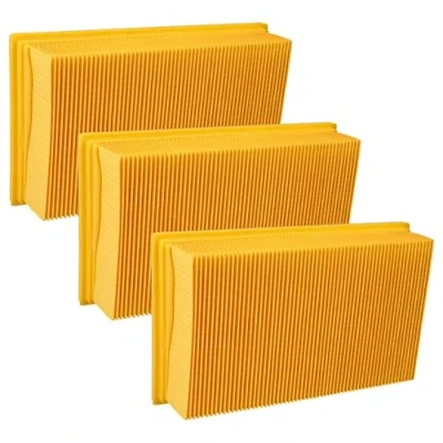 Image of vhbw 3 x Flat Pleated Filters Compatible with Bosch GAS 55 M AFC Professional, 35 Wet and Dry Vacuum Cleaner, Filter Element