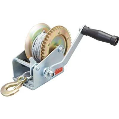 Image of BIG RED ATRT1161CR Torin 1600lbs Capacity Heavy Duty Hand Winch Steel Wire Cable