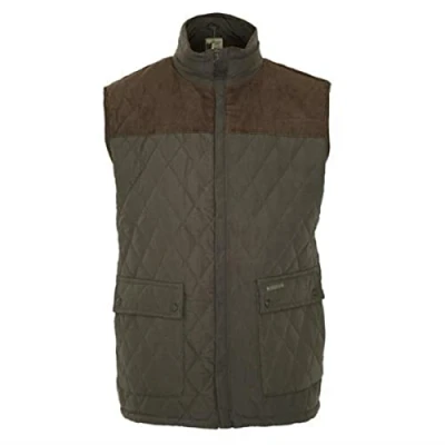 Image of Champion Mens Country Estate Arundel Fleece Lined BodyWarmer Olive XXL