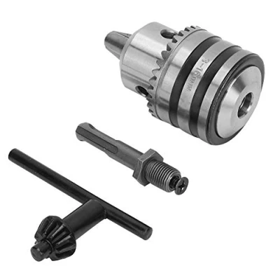 Image of Drill Chuck, 3.0 16MM 1/2 20UNF Chuck Adapter Kit Key Type with Electric Hammer Round Shank