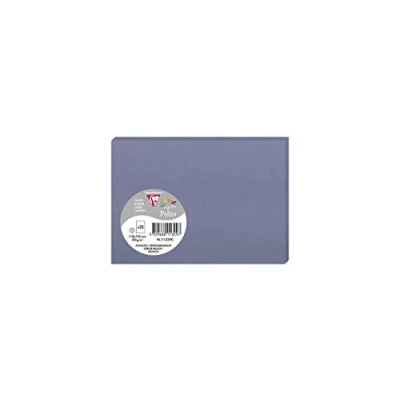 Image of Clairefontaine Ref 11329C Pollen Card (Pack of 25 Sheets) 110 x 155mm Sized, Acid Free, Inkjet &amp; Laser Compatible, Easy to Write On, 210gsm Forget me Not Blue