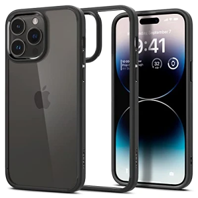 Image of Spigen Ultra Hybrid TPU Back Cover Black Apple iPhone 14 Pro