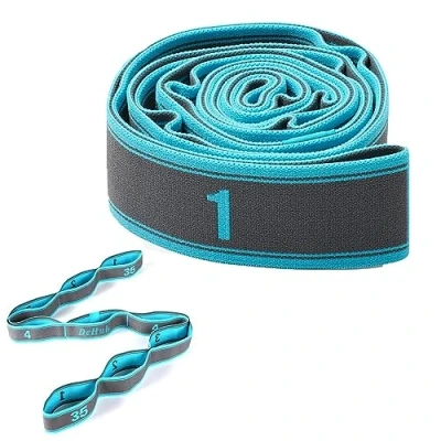 Image of Stretching Strap with Loops,1pcs Exercise Strap,Yoga Stretch Assist 9 Loops Straps,Stretch Band for Physical Therapy, Pilates, Yoga, Dance, Gymnastics and Flexibility