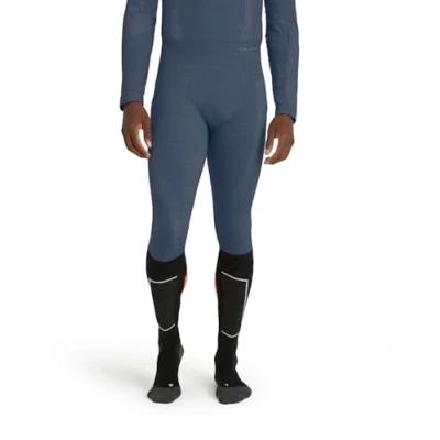 Image of FALKE Men&#039;s Wool Tech Long M TI Functional Yarn Quick Dry 1 Piece Base Layer Bottom, Blue (Capitain 6751), XL