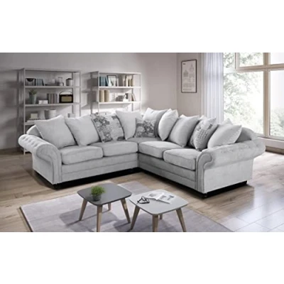 Image of MK Sofas 5 Seater Sofa A Modern &amp; Luxurious For Living Room Corner Premium Quality 2C2 Furniture Drawing Room, Bedroom Office