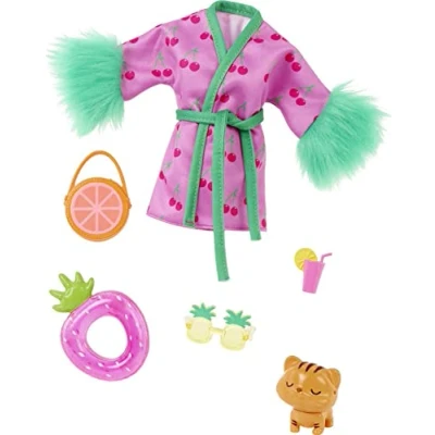 Image of ​Barbie Extra Pet &amp; Fashion Pack with 6 Pieces Including Kitten, Accessories for Barbie Doll, Gift Kids 3 Years Old Up